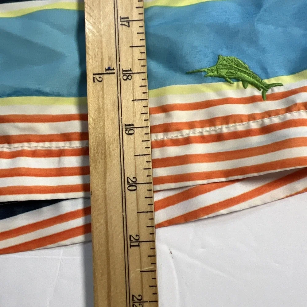 Tommy Bahama Relax Men's Swim Trunks Striped Shorts Size XL Mesh Lining